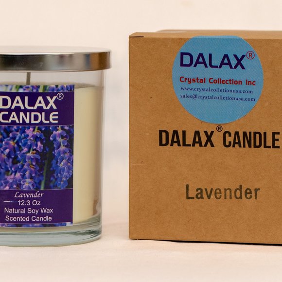 Six Set of Lavender and Vanilla Cinnamon Natural Soy Wax Jar Scented Candle - Picture 5 of 9